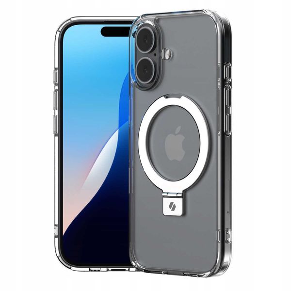 Spacecase Ring Pro Mag Iphone 16 Clear zdjęcie 14
