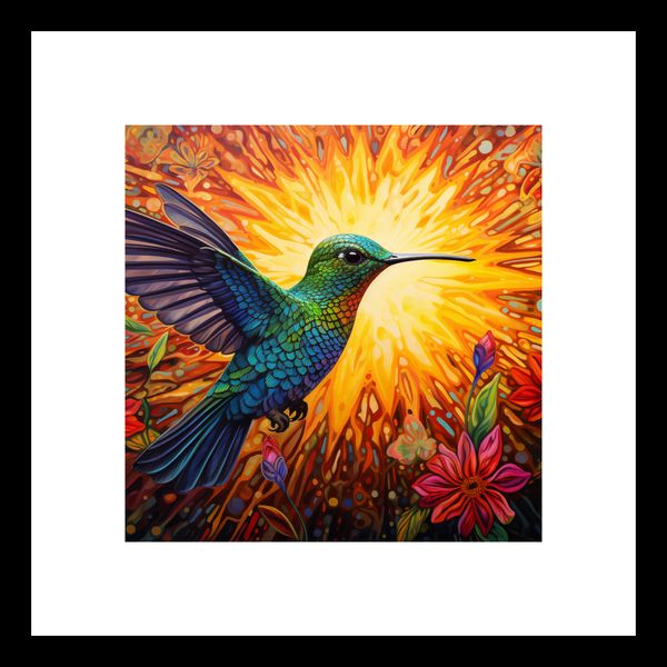 Plakat 20x20cm Koliber Barw zdjęcie 3