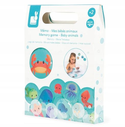 Gra memory do kąpieli Morskie dzieci 24 elementy 2+ JANOD na Arena.pl