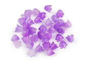 KWIATY DZWONECZKI BARWIONE FIOLET  9x11MM 10SZT