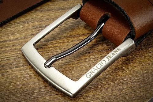 Pasek Skórzany Gracio Koniakowy Brąz Long SIZE 130 na Arena.pl