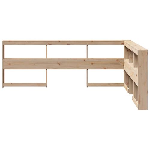 Regał na książki z zagłówkiem 135 cm lite drewno sosnowe na Arena.pl