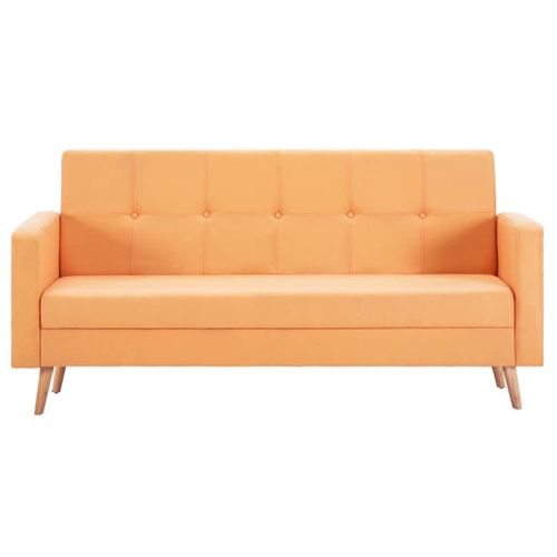 Sofa Tapicerowana Materiałem, Żółta na Arena.pl