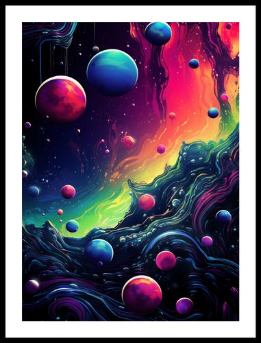 Plakat 40x55cm Kalejdoskop Galaktyk na Arena.pl