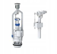 Zestaw naprawczy do spłuczki: zawór spustowy 3/6 litra + pływakowy 1/2