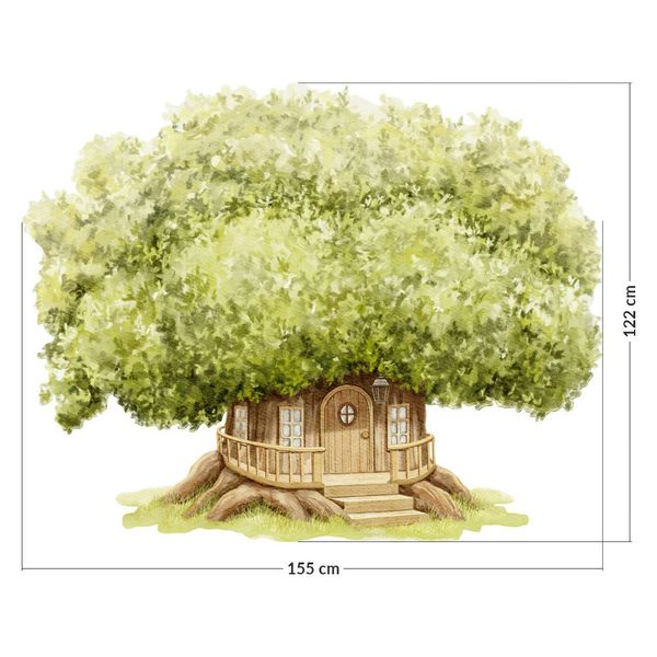 Naklejka Domek Drzewo DK473 zdjęcie 4