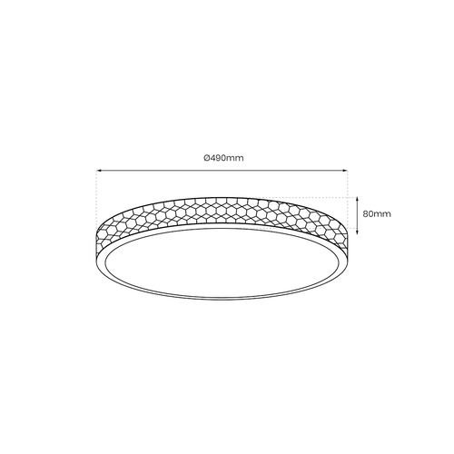Plafoniera SHINY CLEAR 34W Ø490 mm na Arena.pl