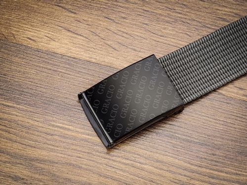 MĘSKI PARCIANY SZARY pasek Metalowa Klamra GRACIO 85cm na Arena.pl