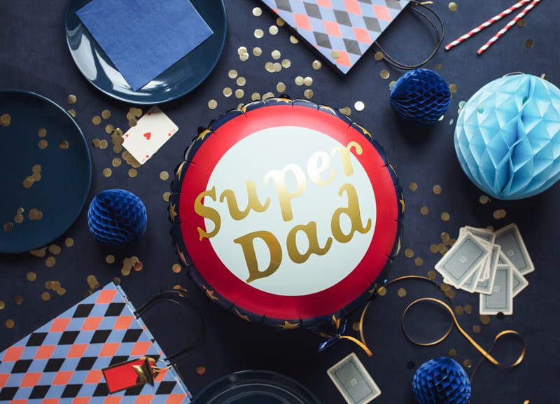 Balon foliowy Super Dad, 45 cm, mix zdjęcie 2