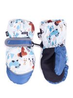 Rękawiczki narciarskie chłopięce jednopalczaste zwierzątka 10 YOCLUB