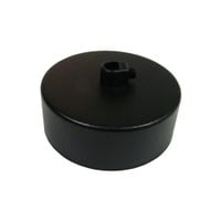 Podsufitka Sufitowa fi 100mm Czarna 1 otwór