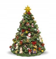 Choinka dekoracyjna obracana z pozytywką 15,5x11,5x11,5 109122