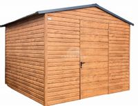 SCHOWEK - DOMEK OGRODOWY 3M X 3M DWUSPAD DRZWI DREWNOPODOBNY 3X3 GB257