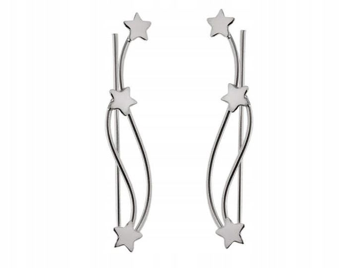 KOLCZYKI NAUSZNICE GWIAZDY GWIAZDKI STAR k2459 zdjęcie 1