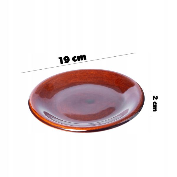 Kadax Talerz Deserowy do Ciasta Kamionka 19cm 4szt zdjęcie 3