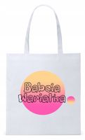 Dla Babci Babuni Prezent Torba Eco Biała Shopper Z Nadrukiem Ze Zdjęciem