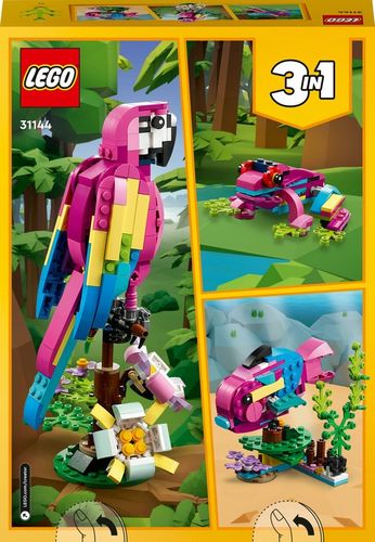 LEGO Creator 3w1 Egzotyczna różowa papuga 31144 na Arena.pl