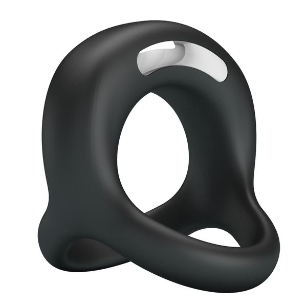 Pretty Love - Vibrant Penis Ring Elliott Black, 10 Vibration Functions zdjęcie 3