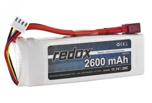 Redox 2600 mAh 11,1V 20C - Pakiet LiPo na Arena.pl