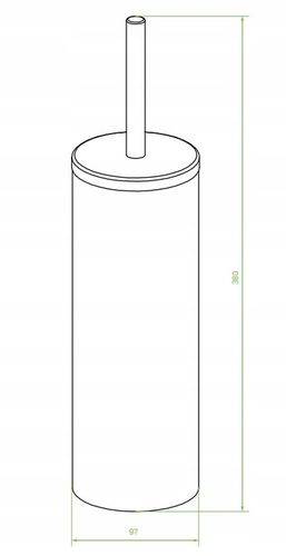 SZCZOTKA DO WC ubikacji Laveo Miri stojąca złota na Arena.pl