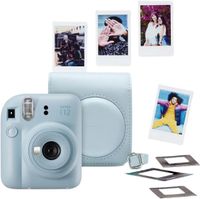 Aparat FUJIFILM Instax Mini 12 Niebieski + Pokrowiec + Ramki na zdjęcia