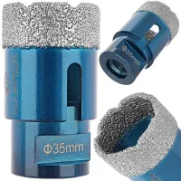 WIERTŁO DIAMENTOWE 35MM KORONKA DIAMENTOWA OTWORNICA M14 DO TWARDEGO GRESU