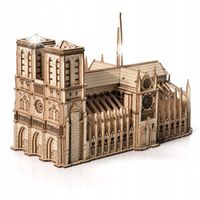 Puzzle 3D Drewniane Model Układanka Notre-Dame - prezent dla dziecka