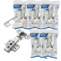 ZAWIAS MEBLOWY GTV INHC PROSTY NAKŁADANY CICHY DOMYK 10 SZTUK DOCIĄG