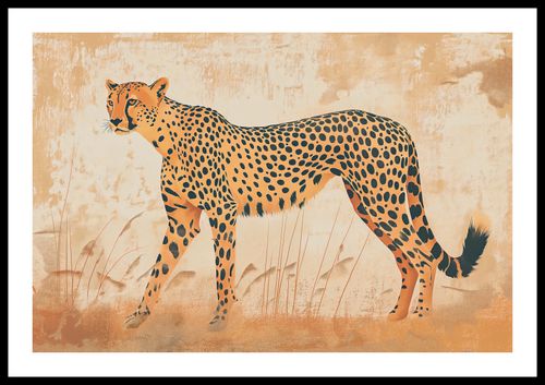 Plakat 60x40cm Gepard w Ruchu na Arena.pl