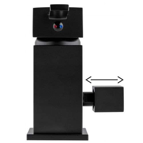 Bateria wannowa 3 otworowa stojąca czarna kran do wanny z prysznicem na Arena.pl