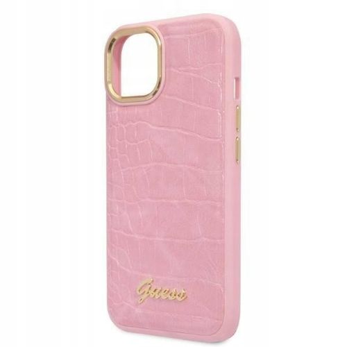 Guess Croco Collection Etui do iPhone 14 (różowy) na Arena.pl
