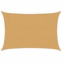 Żagiel przeciwsłoneczny, 160 g/m², piaskowy, 3x4 m, HDPE