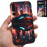 ETUI DO HUAWEI P20 PLUS - SAMOCHODY FAN, WZORY DLA MĘŻCZYZN +FOLIA