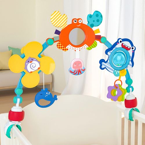 Pałąk Łuk z Zabawkami do Łóżeczka Wózka Zwierzątka na Arena.pl