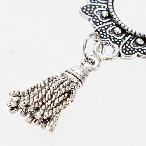 Okrągła broszka - agrafka z zawieszka frędzlami do sublimacji na Arena.pl