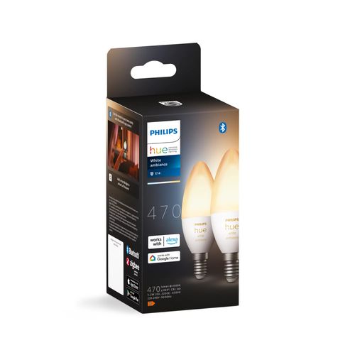 Inteligentna żarówka LED PHILIPS HUE 212735 4W E14 Bluetooth, ZigBee 2 szt na Arena.pl