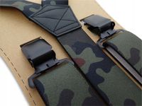 Szerokie mocne szelki do spodni T58 moro dla leśnika JESZCZE DŁUŻSZE 130cm