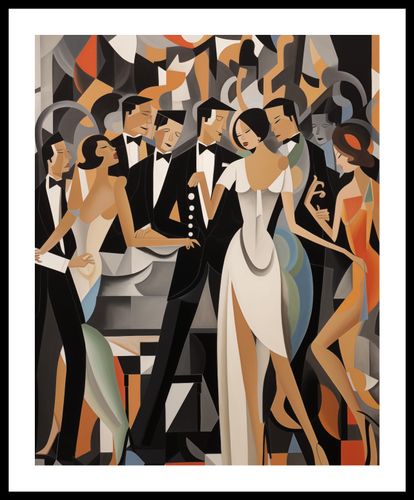 Plakat 40x50cm Bal w Art Deco na Arena.pl