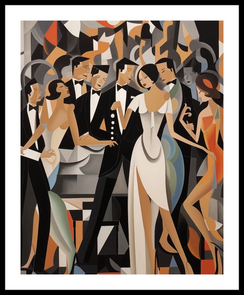Plakat 40x50cm Bal w Art Deco zdjęcie 3