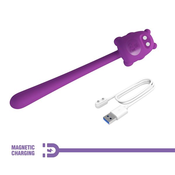 Cute Bear, Flirting Stick, 7 Vibration Functions, Magnetic Usb Charging zdjęcie 10