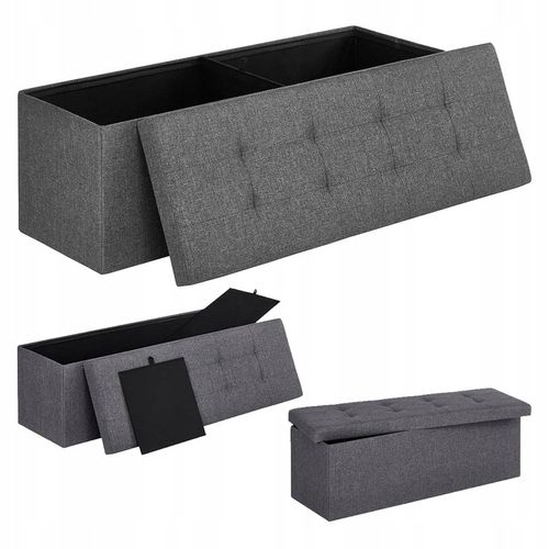 Skrzynia TAPICEROWANA siedzisko z pojemnikiem PUFA pikowana na Arena.pl