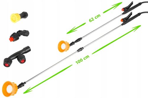 OPRYSKIWACZ AKUMULATOROWY LI-ION plecakowy 12L ciśnieniowy LANCE dysze na Arena.pl