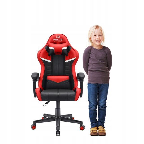 FOTEL GAMINGOWY DLA GRACZA BIUROWY HELL'S zdjęcie 1
