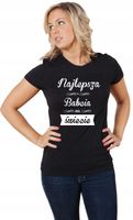 Koszulka z nadrukiem PREZENT NAJLEPSZA BABCIA