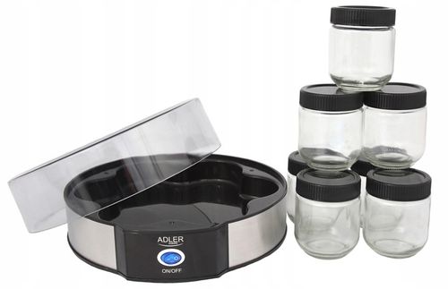 JOGURTOWNICA DOMOWY JOGURT 1,4L 7 SŁOICZKÓW 200ML na Arena.pl