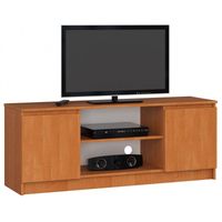 Szafka rtv, stolik, NOVA, 140x40x55 cm, olcha, mat | TYLETEGOTU