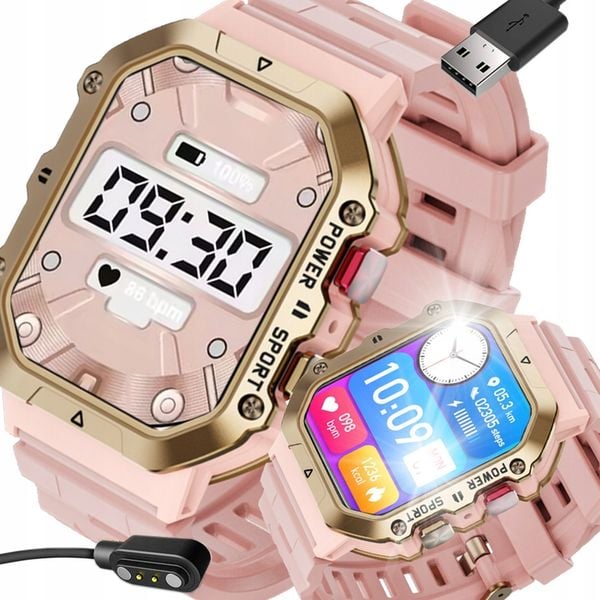 Smartwatch niktrade 15905 różowy zdjęcie 1