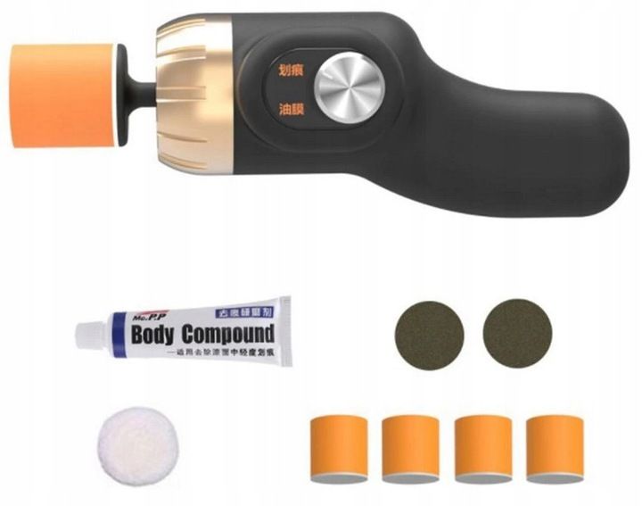 MINI POLERKA SAMOCHODOWA Maszyna Polerska 4x GĄBKA zdjęcie 11