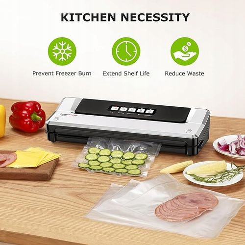 Bonsenkitchen Zgrzewarka Próżniowa do Żywności, Funkcja 5 w 1 SREBRNA na Arena.pl