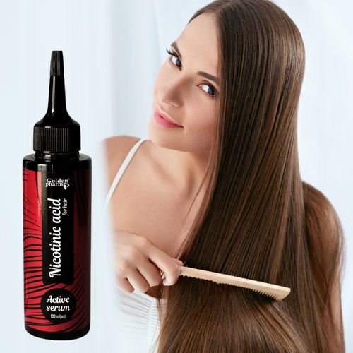 KWAS NIKOTYNOWY NIACYNA SERUM STYMULATOR AKTYWATOR WZROSTU WŁOSÓW 100 ml na Arena.pl